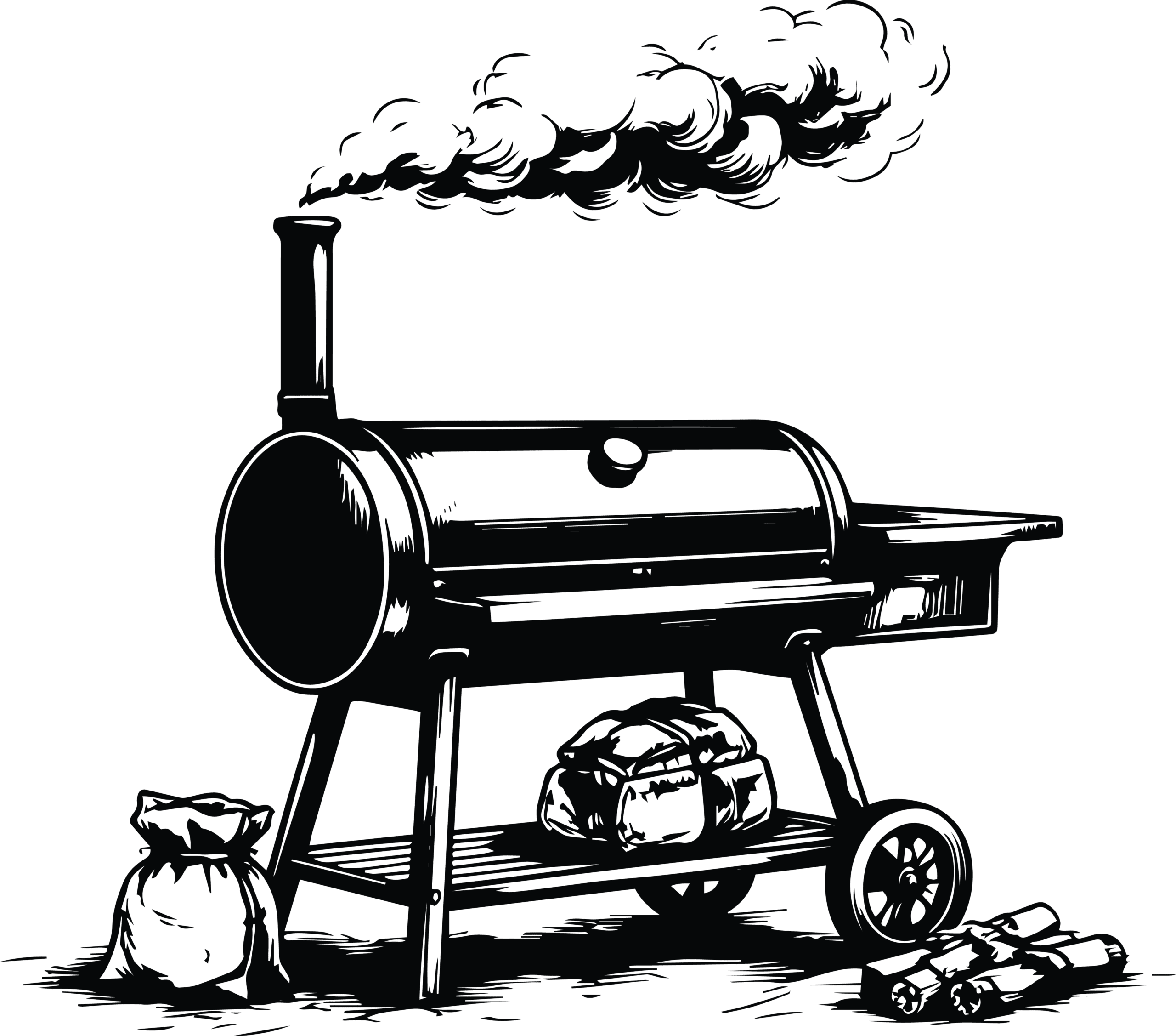 BBQ Smoker Illustration